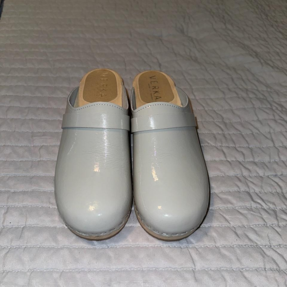Light Blue Verka Clogs size 8